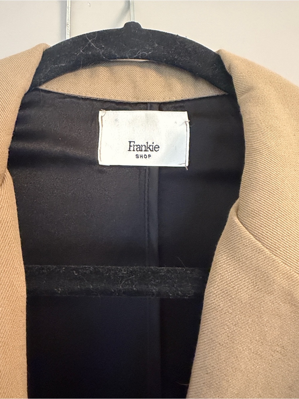 Frankie Shop Taupe Oversized Blazer very chic. Size is OS but fits like a 10/12 - Picture 9 of 15